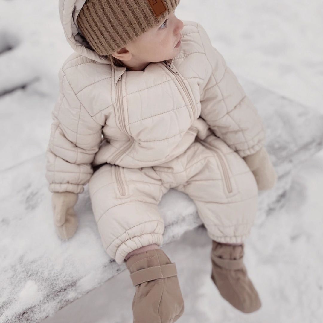 4 Season Baby-Boots zum Überziehen in dunklem beige