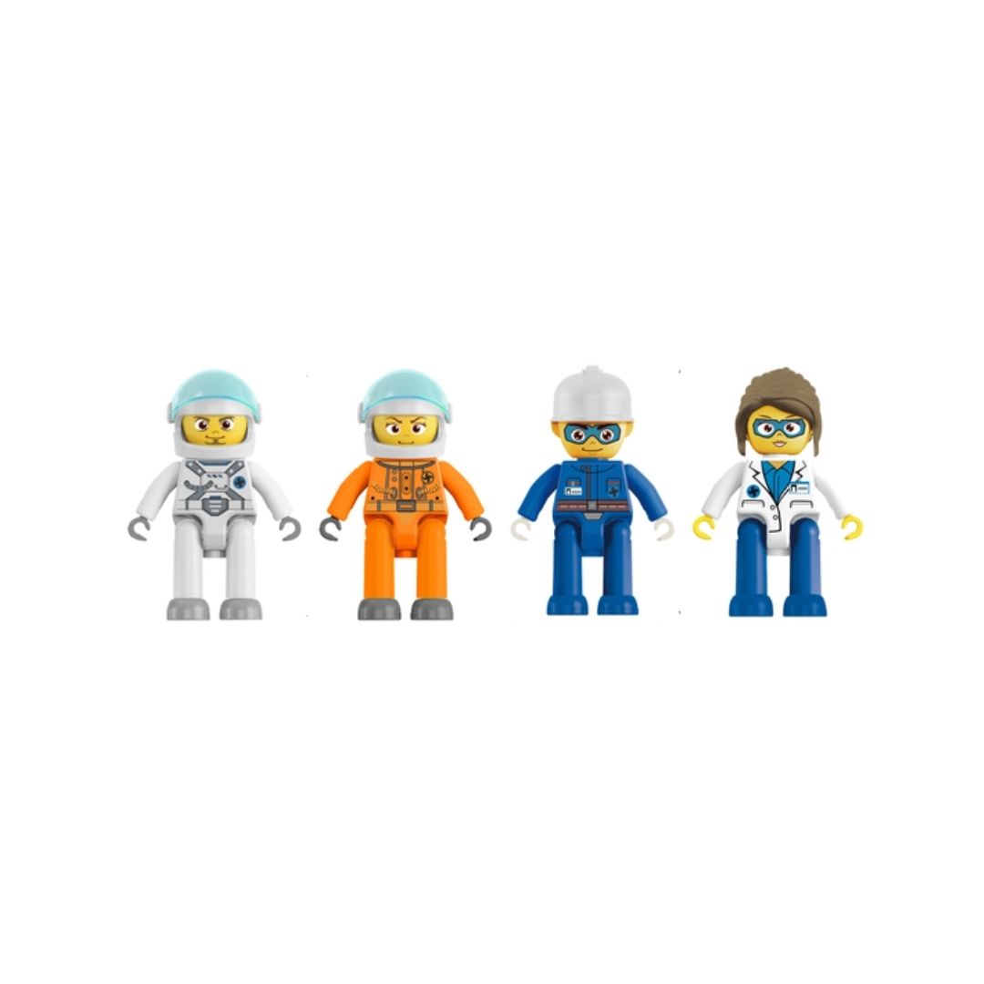 4-teiliges Astronauten-Figurenset