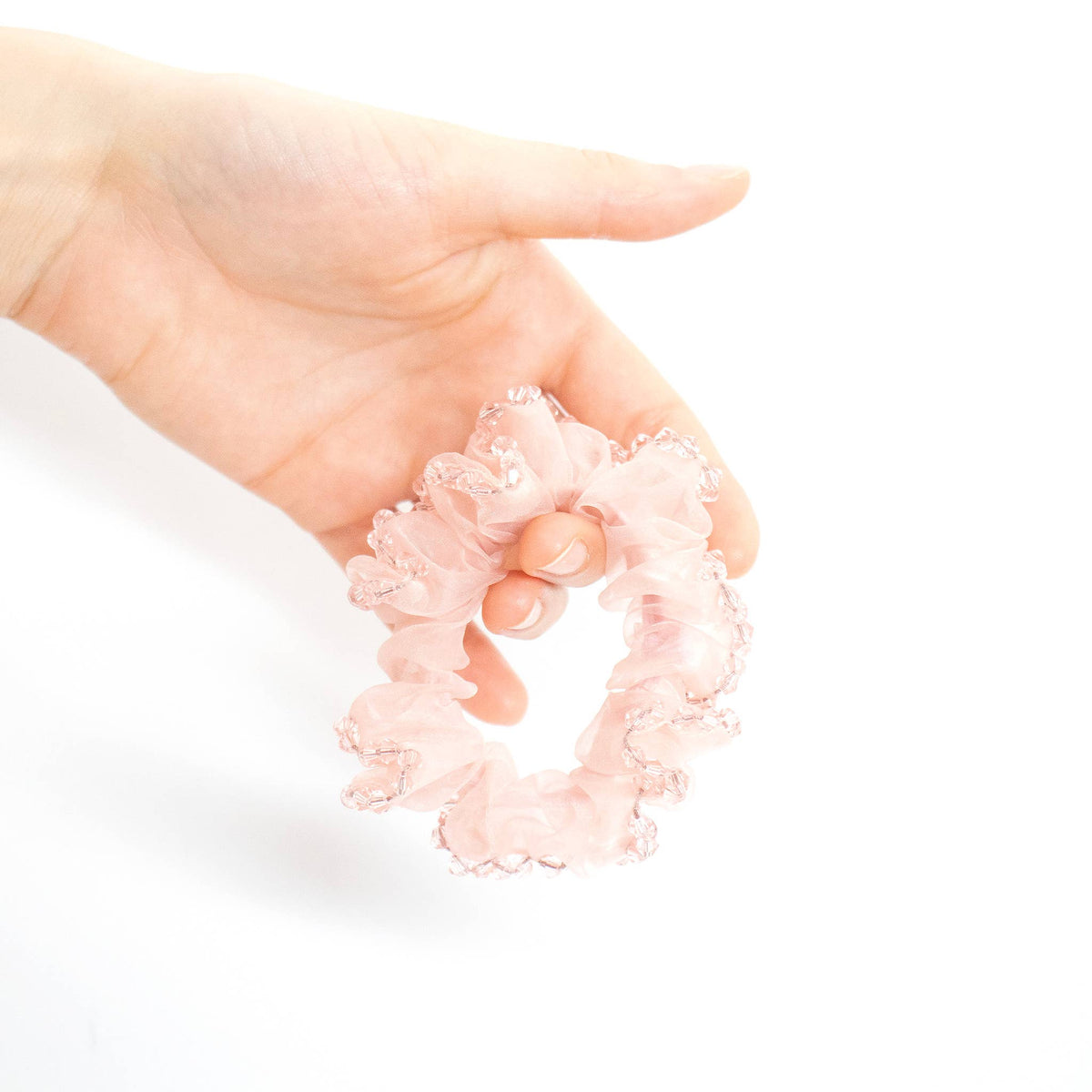 Scrunchie Meerjungfrau Perlmuttperlen rosa