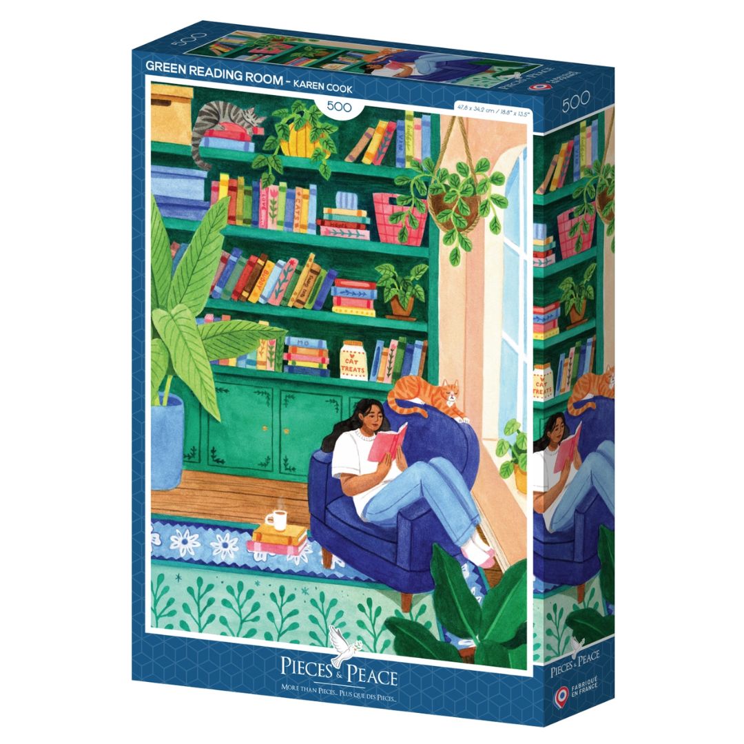 500 teiliges Puzzle 'Grüne Leseecke'