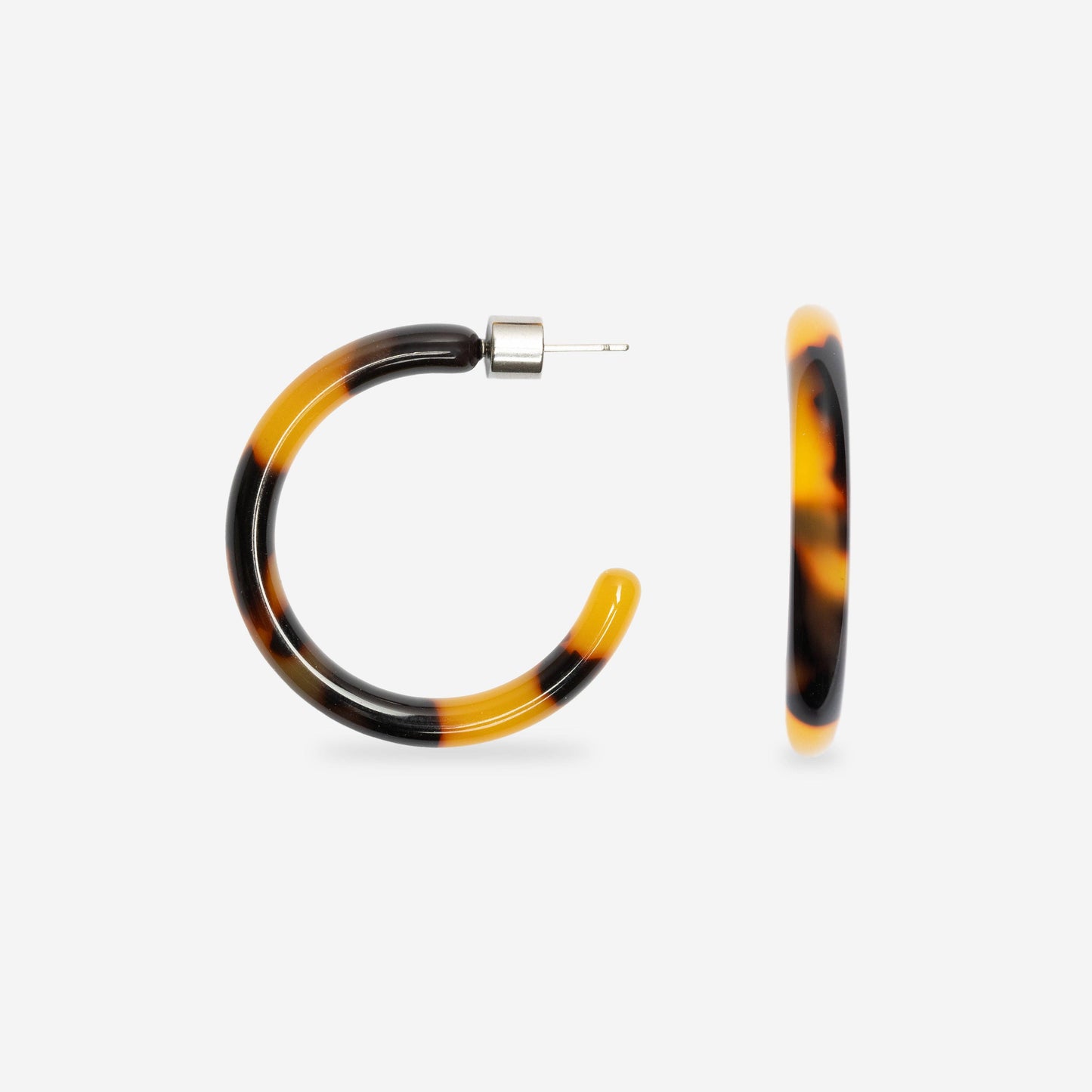 Damen Ohrringe 'Loop Dark Cheetah'