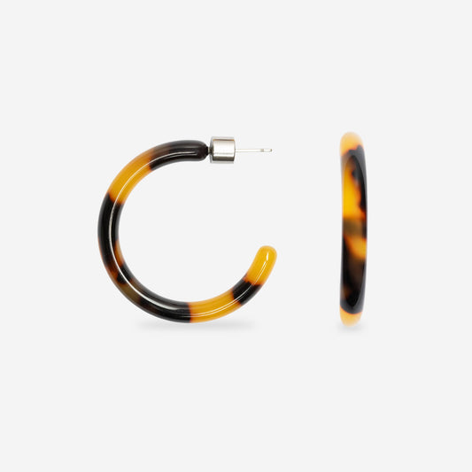 Damen Ohrringe 'Loop Dark Cheetah'