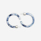 Damen Ohrringe 'Loop Mare' blau/weiß