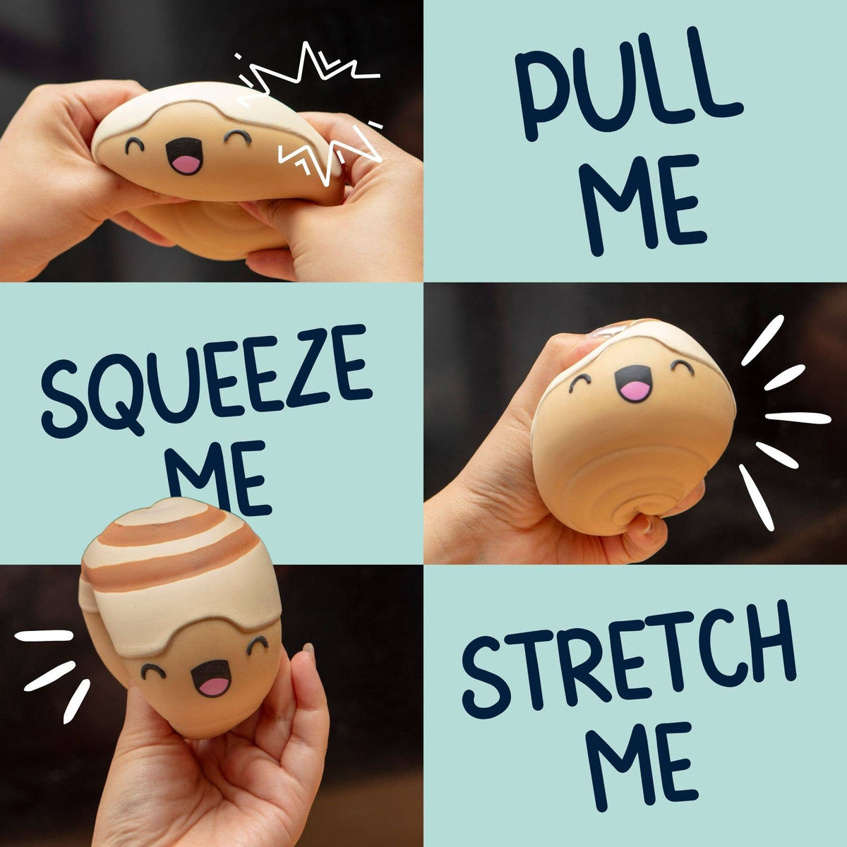 Antistress-Spiel 'Zimtschnecke Quetsch-Stressball'