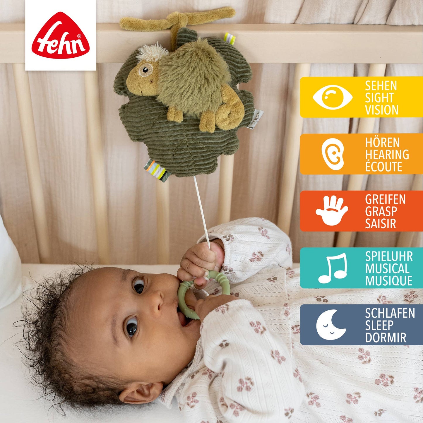 Spieluhr Chamäleon - Kuscheltier & Einschlafhilfe