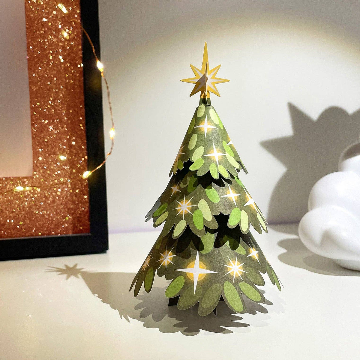 Minikarte Weihnachten 'Weihnachtsbaum' 2in1 Karte & Geschenk in einem