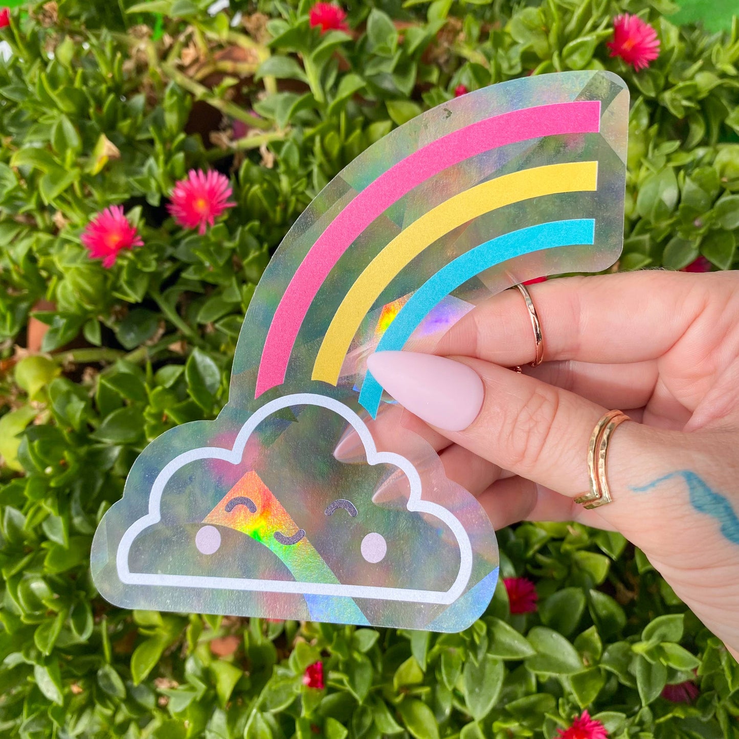 Glücklicher Wolkenfenster-Sonnenfänger | Regenbogenmacher-Zubehör