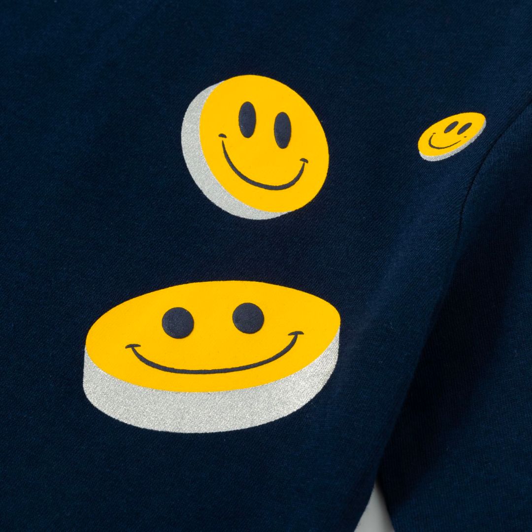 Longsleeve für Jungen "Smile" marine