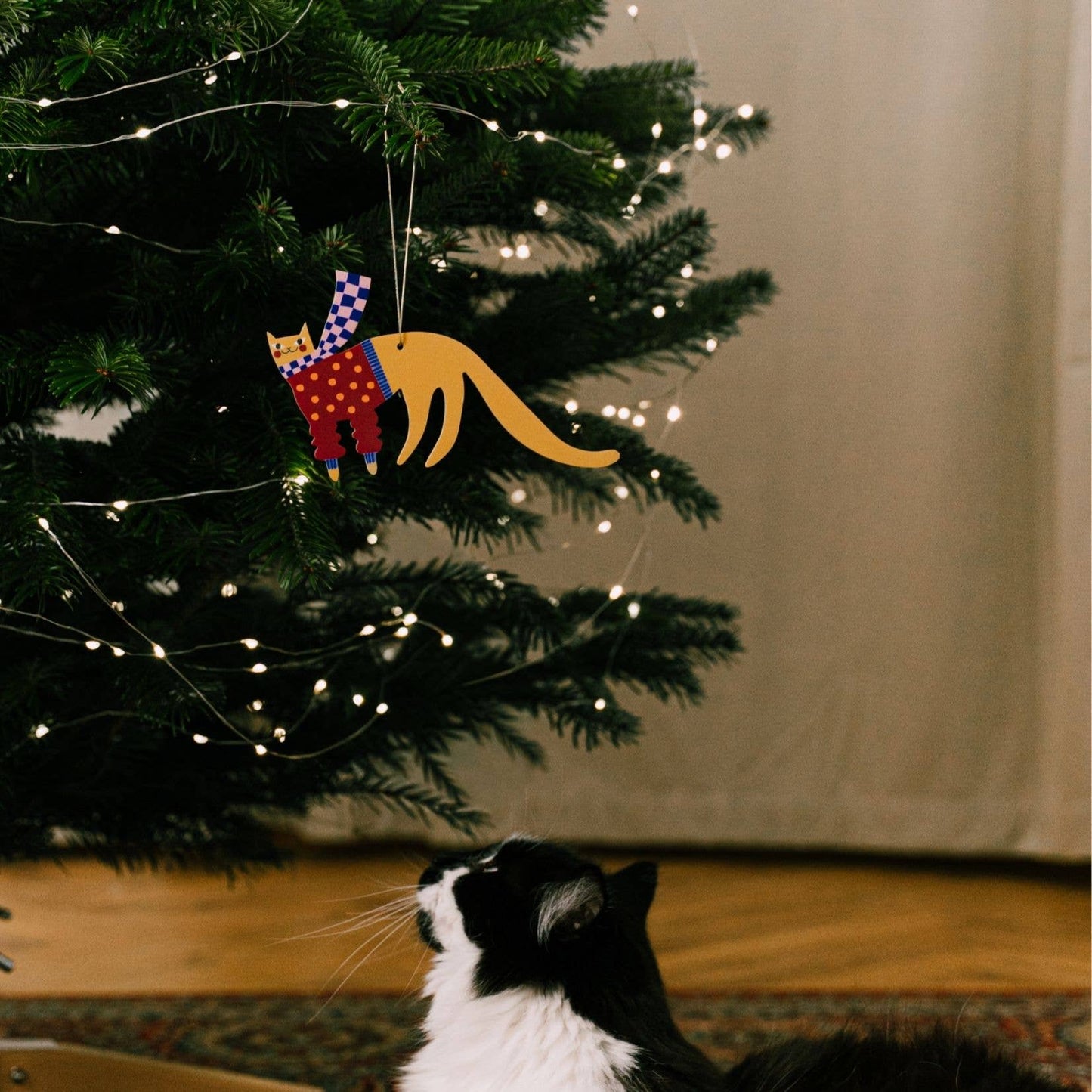 3D-Weihnachtsschmuck 'Niedliche Katze'