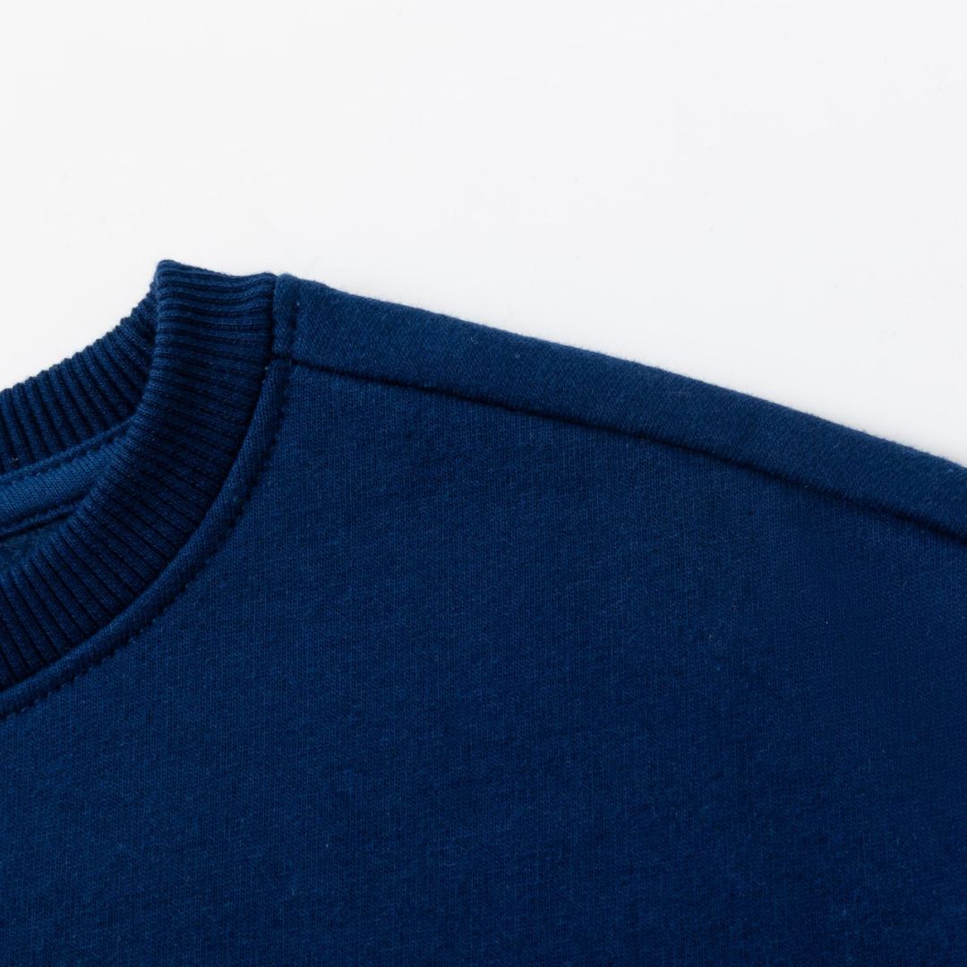 Sweatshirt mit süßer Applikation marine blau