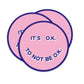 Sticker „It's okay“ Smiley – Vinylaufkleber