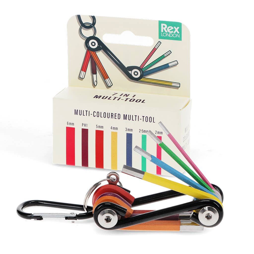 7-in-1 Inbusschlüssel-Multitool mehrfarbig
