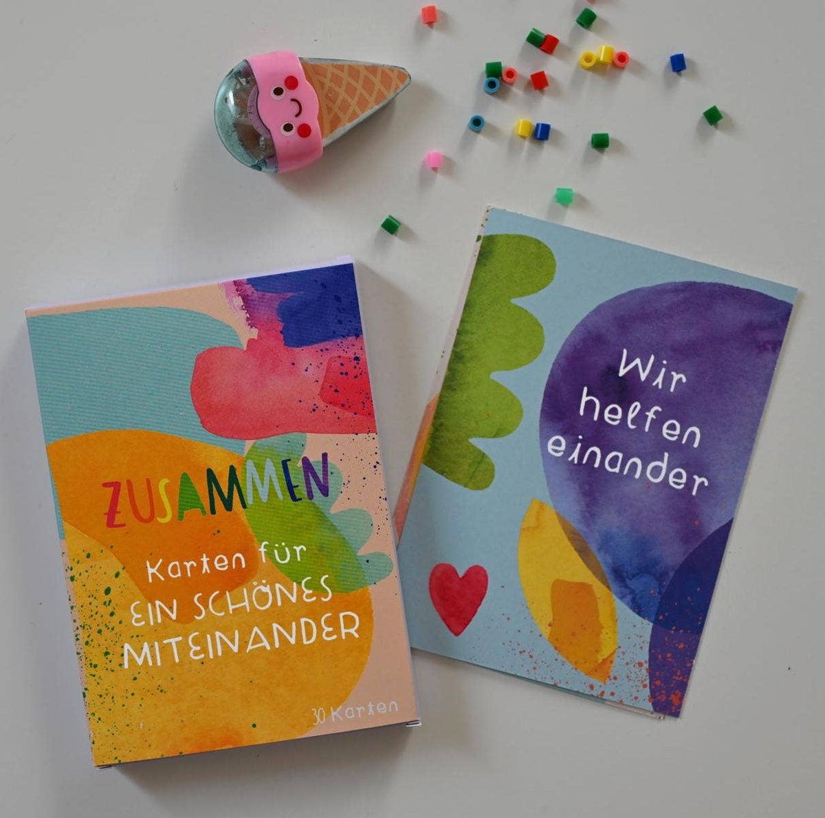 Affirmationskarten 'ZUSAMMEN' Karten für Familien, Schulklassen & Kitas