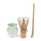 Handgefertigtes Matcha-Besen- und Ständer-Set