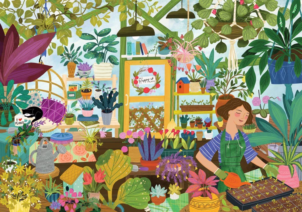 1000-teiliges Puzzle 'Mein Lieblingsort: das Gewächshaus'