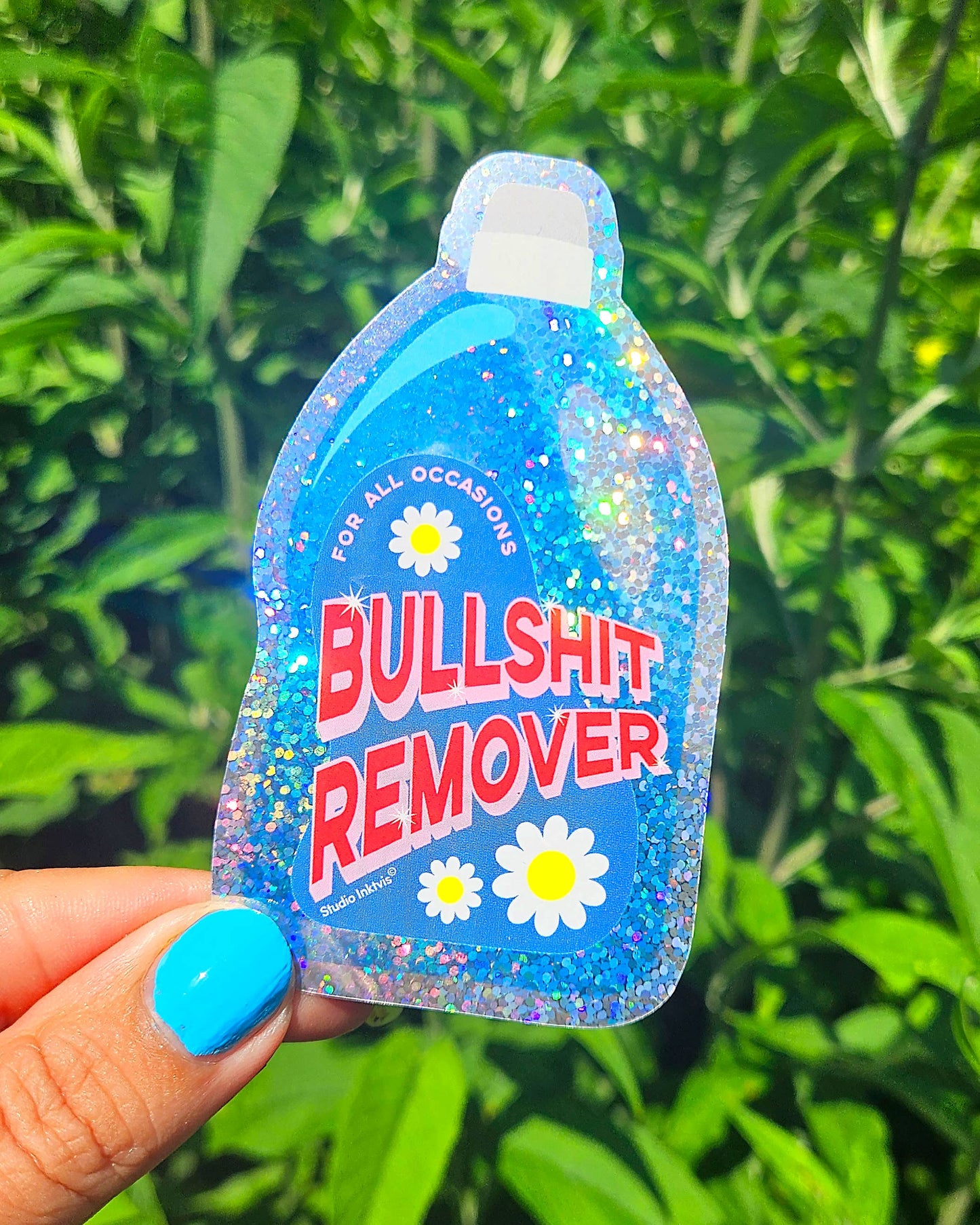 Glitzersticker 'Bullshit Remover'
