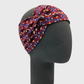 Damen Stirnband Organic Cotton Jersey 'Twist Headbands Retro Flower' lila