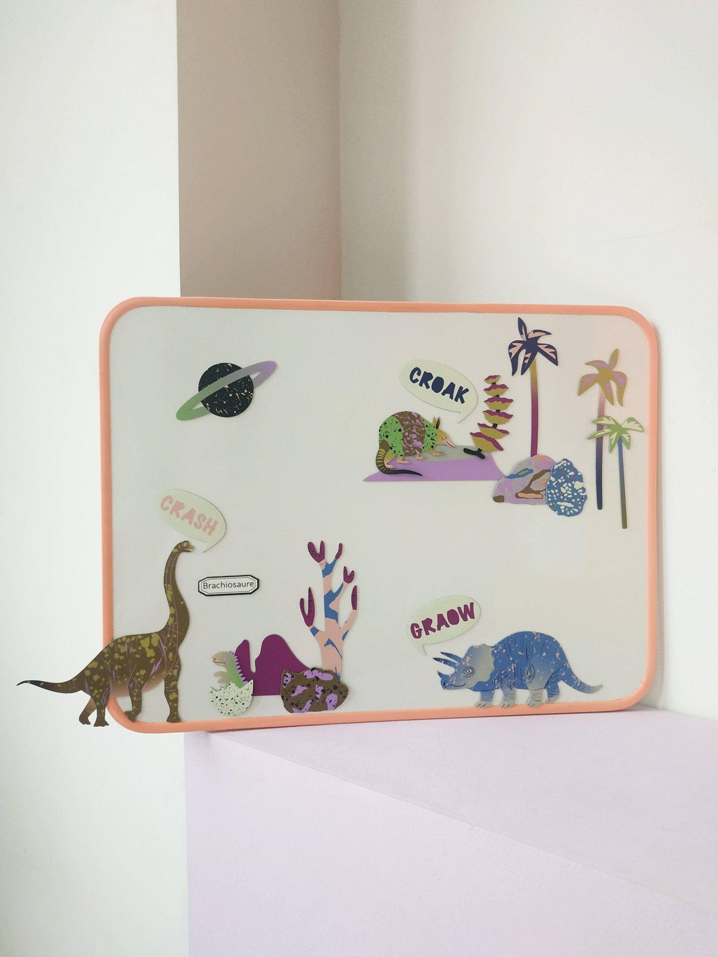 Magnetisches Spiel mit Dinosauriern