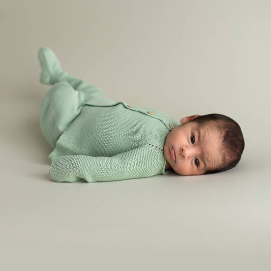 Neugeborenen und Baby Strickset mintgrün