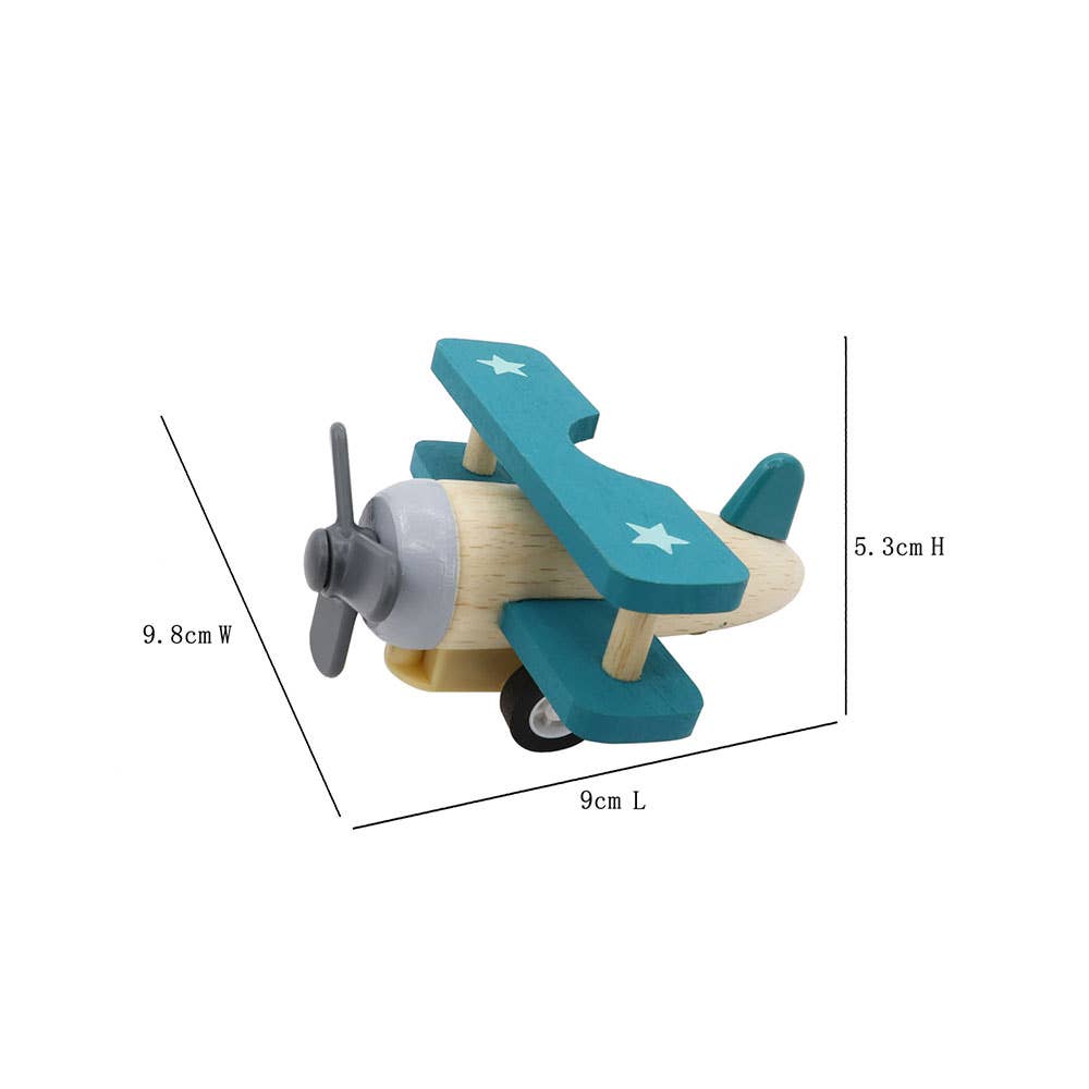 Holzflugzeug mit Rückzugfunktion