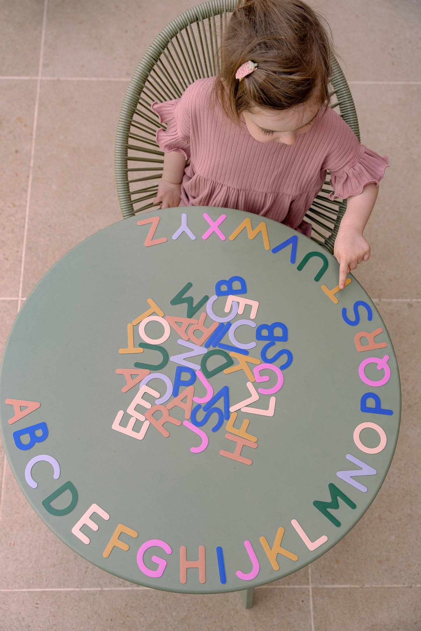 Magnetisches Alphabet 61 Große Großbuchstaben