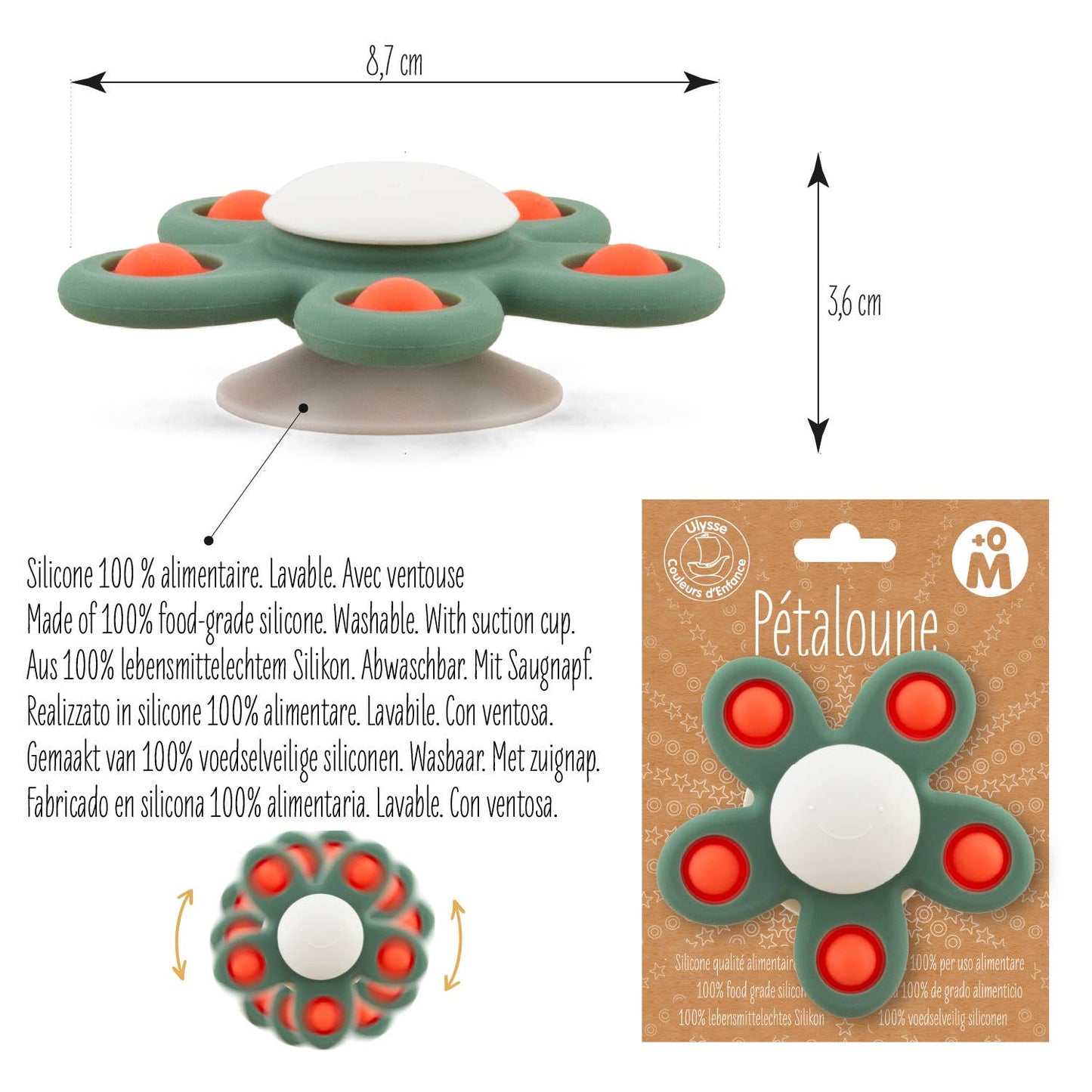 Taktile Pop Blume Pétaloune 5P Pop grün