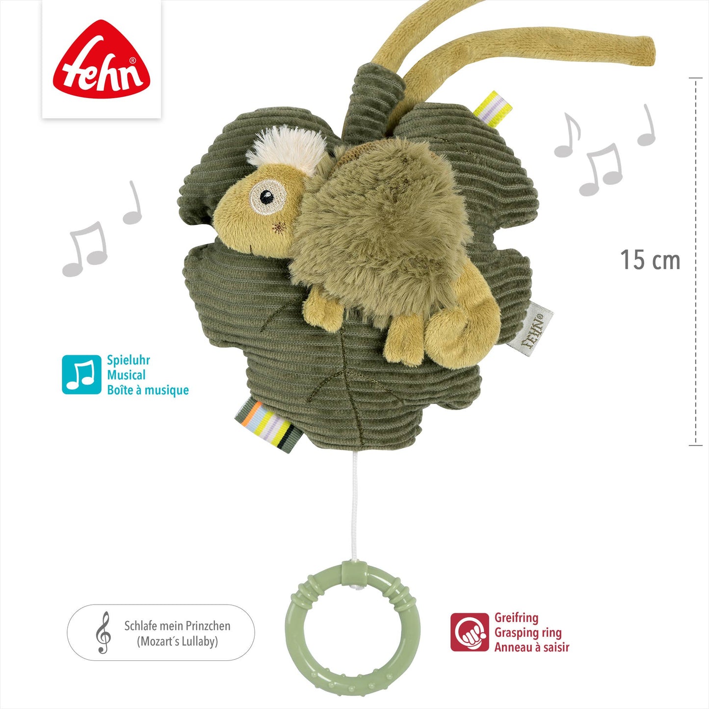 Spieluhr Chamäleon - Kuscheltier & Einschlafhilfe