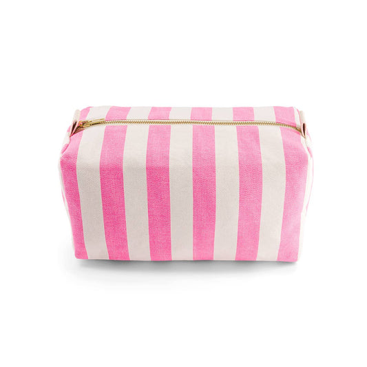 Kosmetiktasche Vic gestreift pink