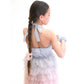 Scrunchie Meerjungfrau Perlmuttperlen rosa