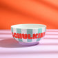 Porzellan-Set Schulkind Streifen flieder/blau