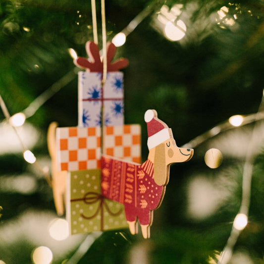 3D-Weihnachtsschmuck 'Christmas Dog'