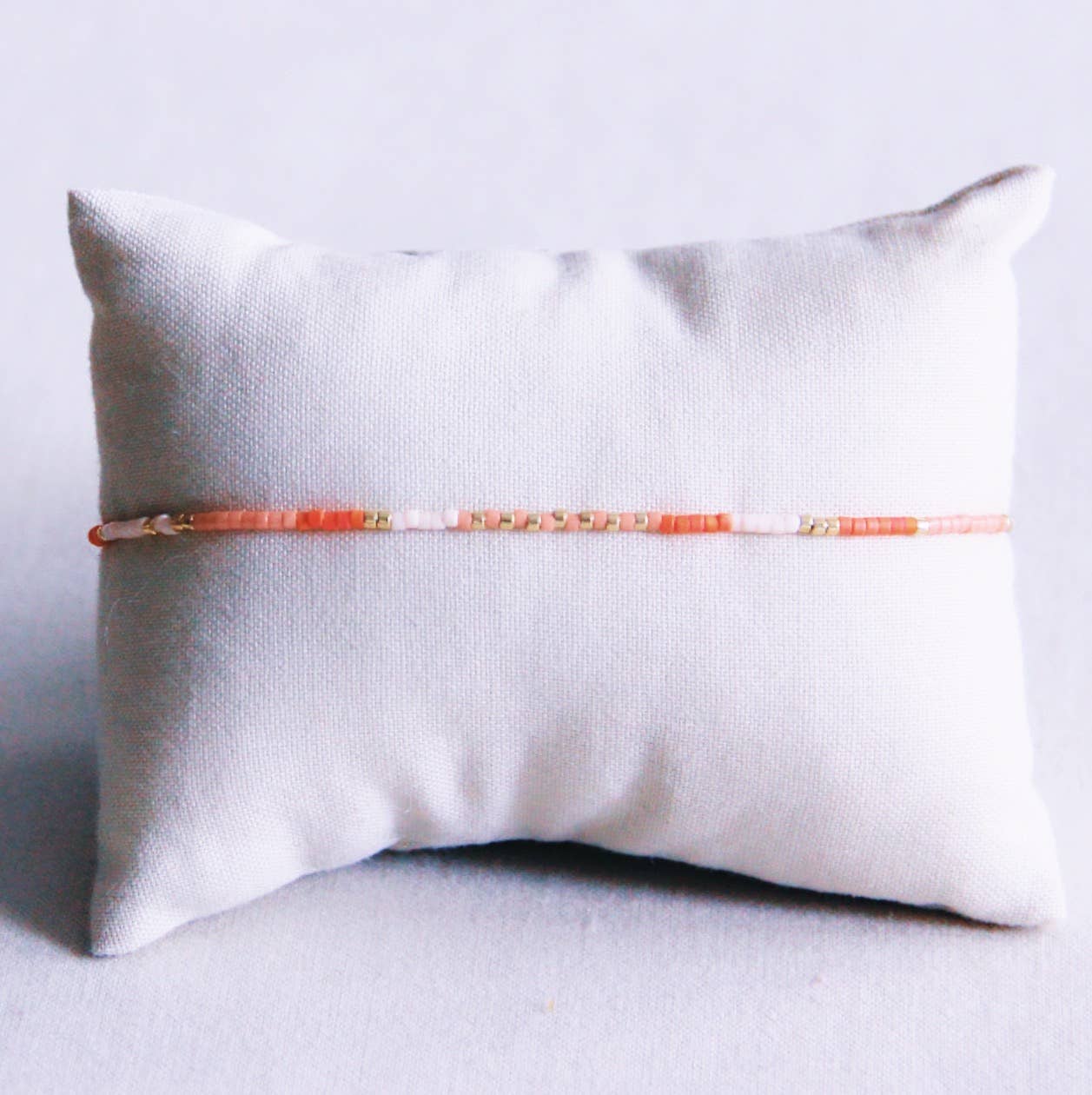 Miyuki-Armband nude/orange/lachsfarben