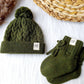 Merino-Babyschuhe Socken grün handmade