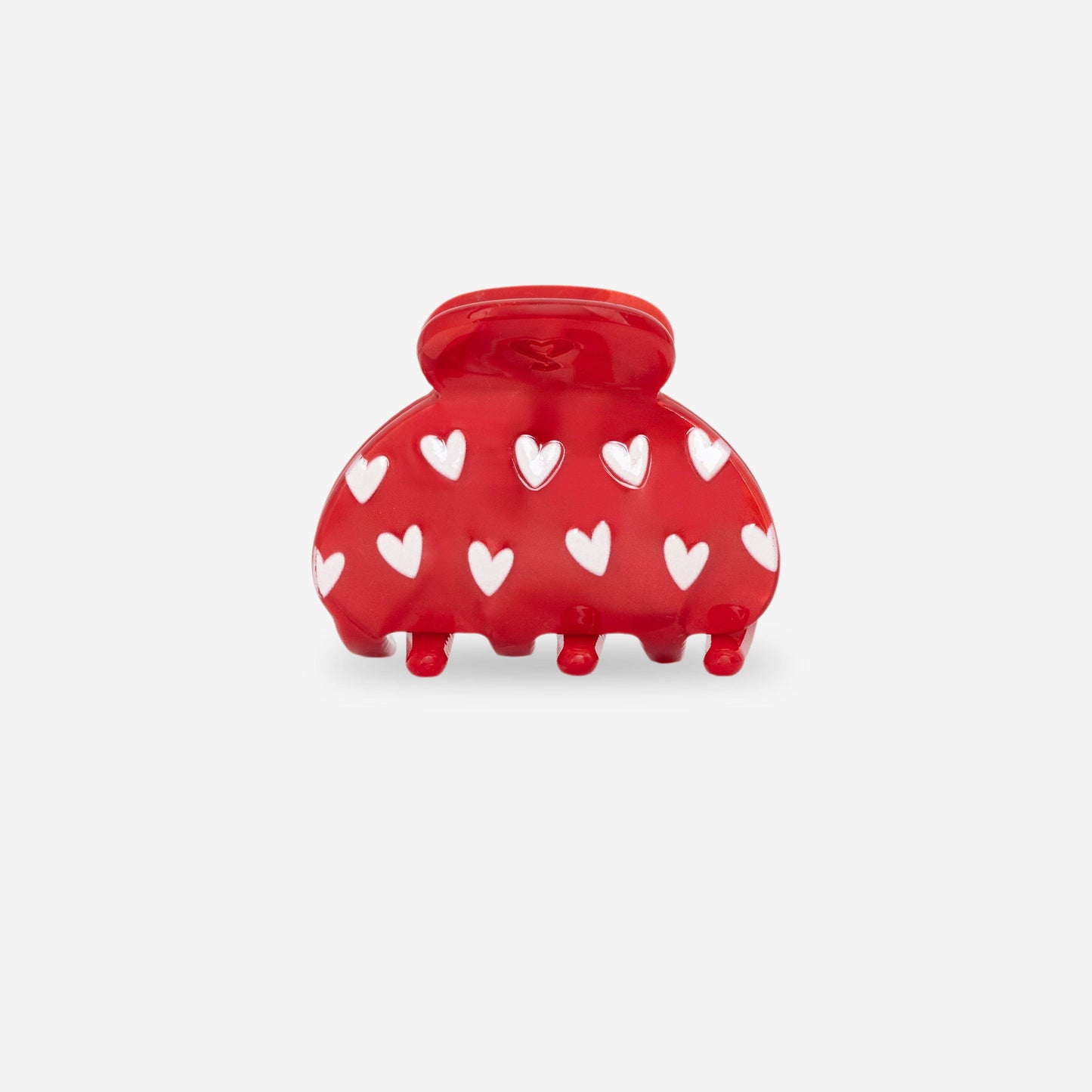 Haarklammer 'Coope Couple' rot/Herzen