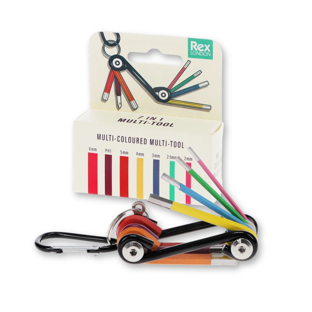 7-in-1 Inbusschlüssel-Multitool mehrfarbig