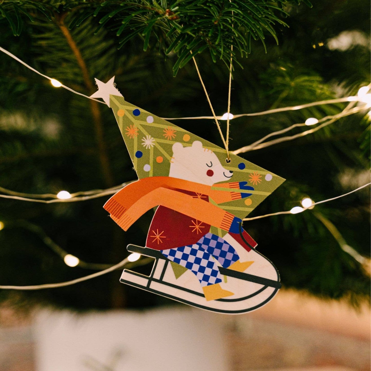 3D-Weihnachtsschmuck 'Weihnachtsbär'