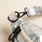 Damen Tasche 'Banane 80er Silber'