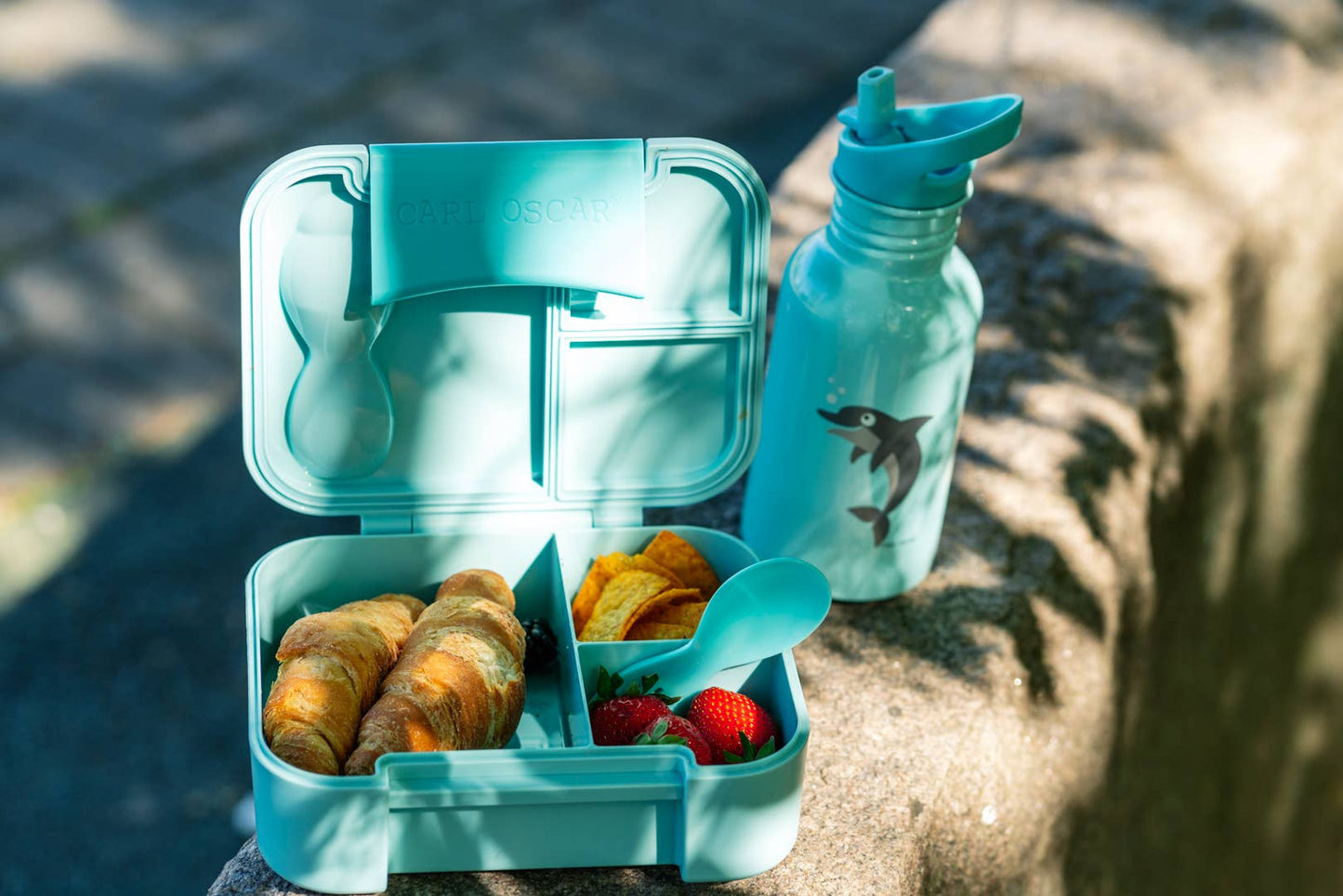 BentoBox Kinder Lunchbox Delfin blau