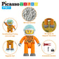 4-teiliges Astronauten-Figurenset