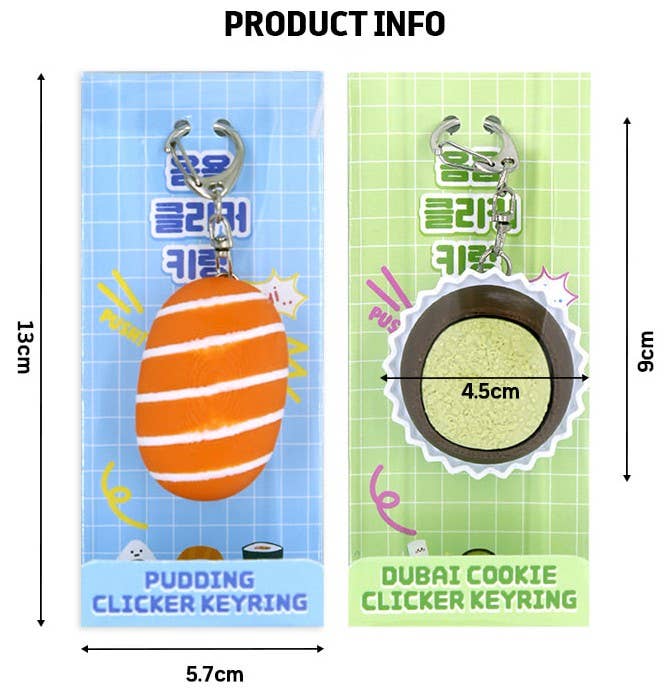 YumYum Dessert Clicker Schlüsselanhänger – Stressabbau‑Fidget