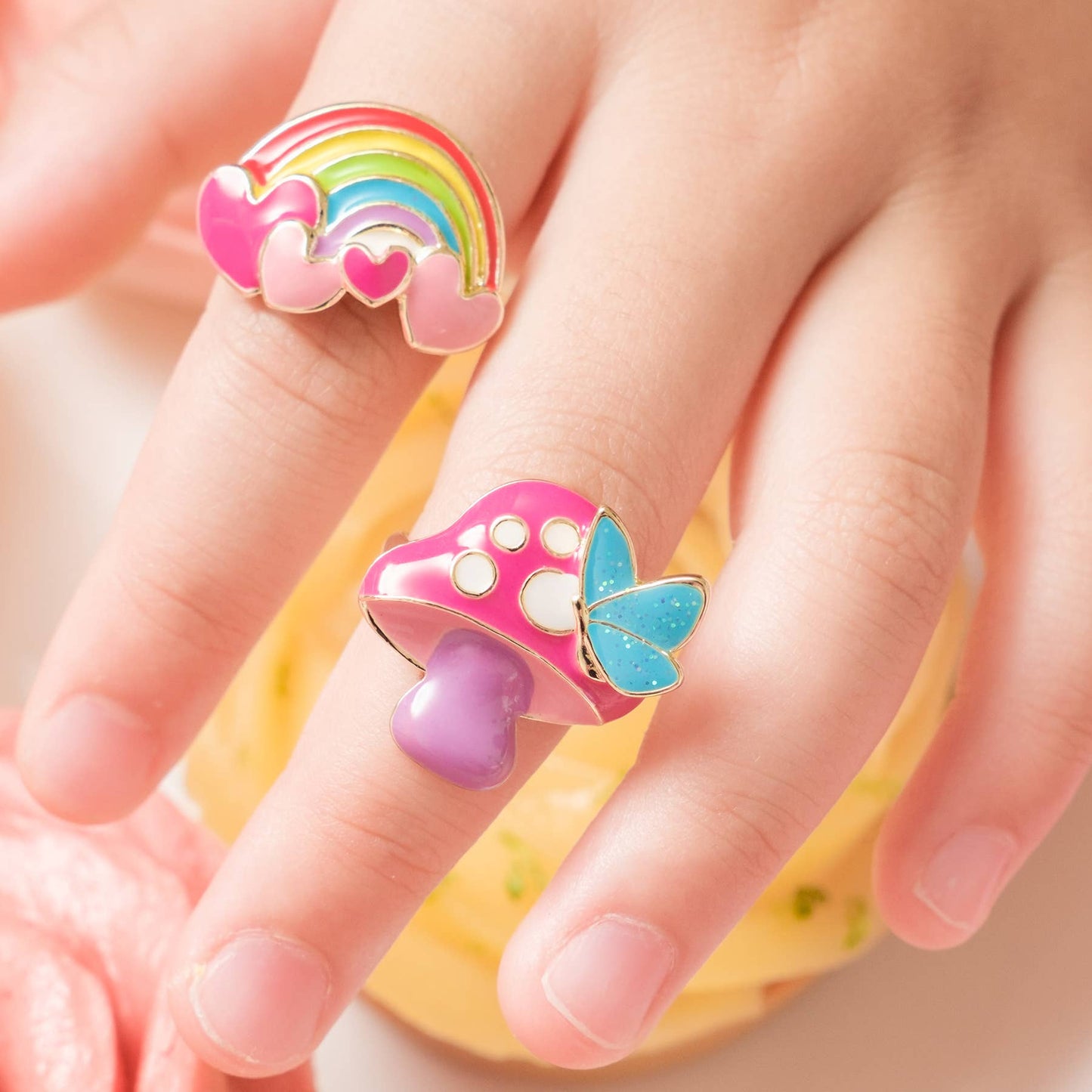 Verstellbarer Ring "Mushroom" mit Geschenkverpackung