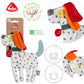 Knister-Hund NATUR - Activity-Rascheltier mit Bio-Baumwolle