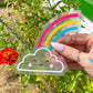 Glücklicher Wolkenfenster-Sonnenfänger | Regenbogenmacher-Zubehör