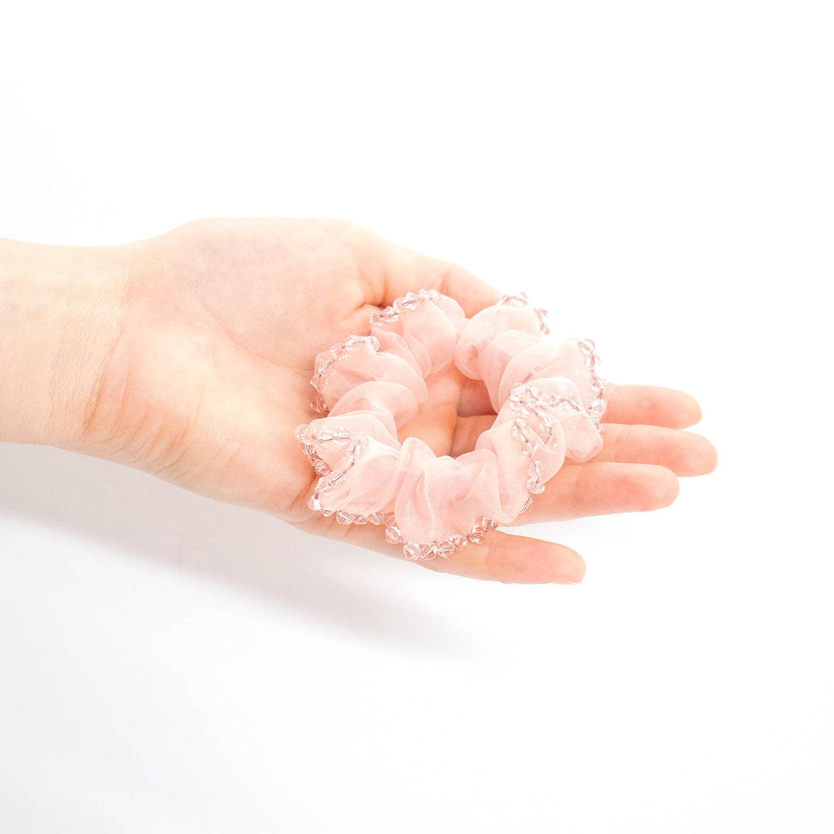 Scrunchie Meerjungfrau Perlmuttperlen rosa