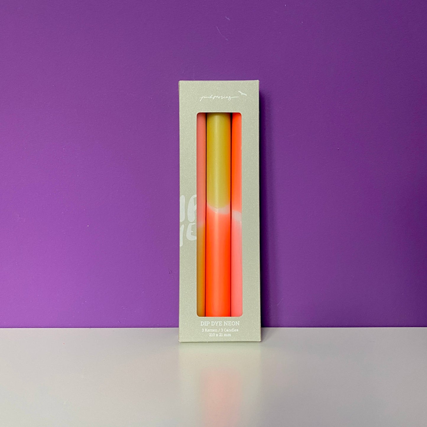 Dip Dye Neon Kerzen Bobby Pin