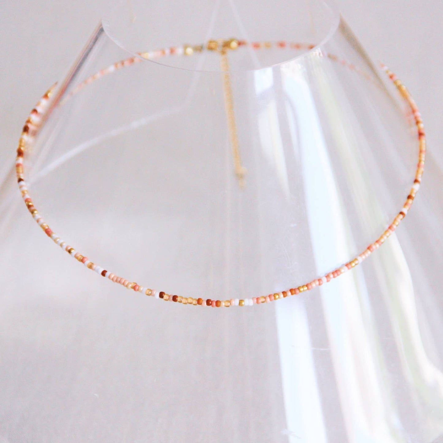 Damen Perlenkette 'MIX NUDE'