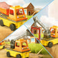 Magnetbausteine 3-in-1-Kran, Kipper, Leiterwagen