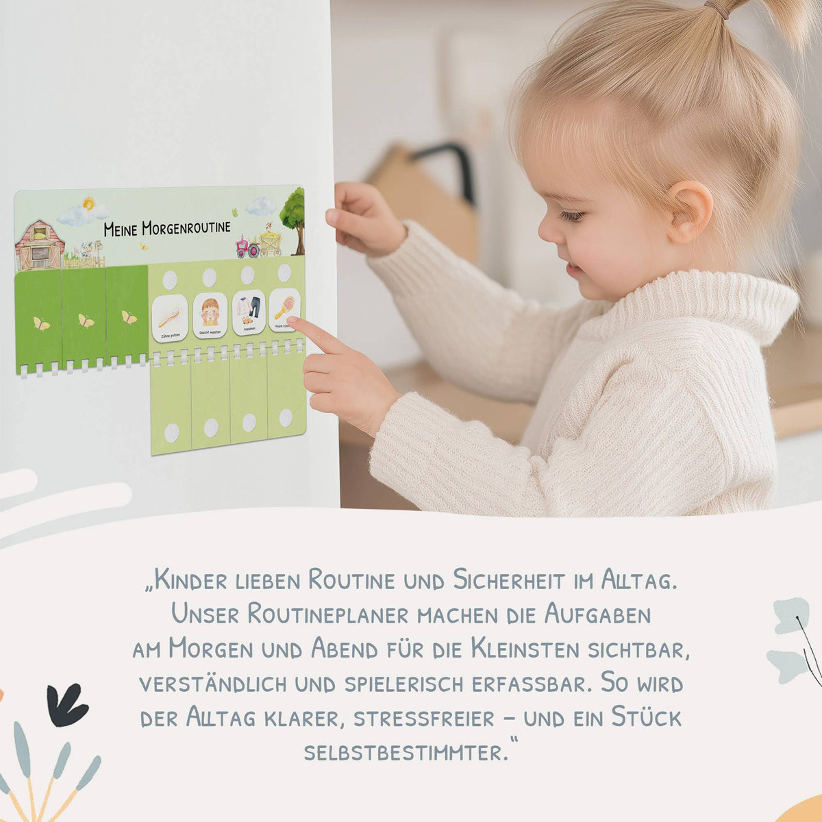 Routineplaner Morgen- und Abendroutine 'Bauernhof'