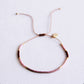 Miyuki-Armband Farbblockierung - Flieder/Taupe/Bordeaux