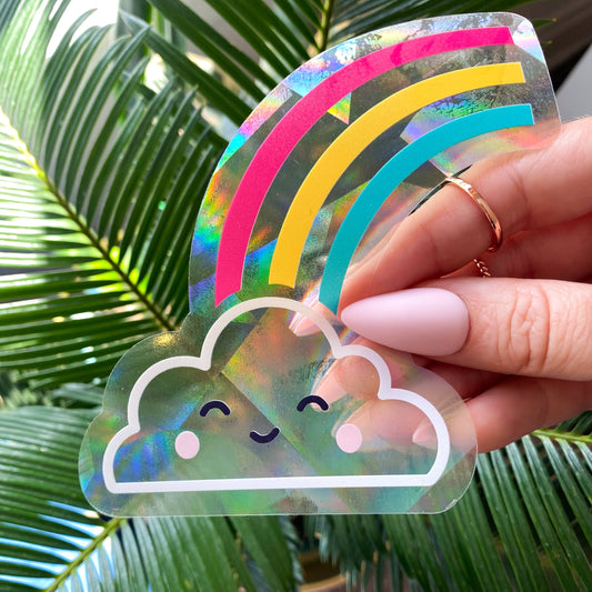 Glücklicher Wolkenfenster-Sonnenfänger | Regenbogenmacher-Zubehör